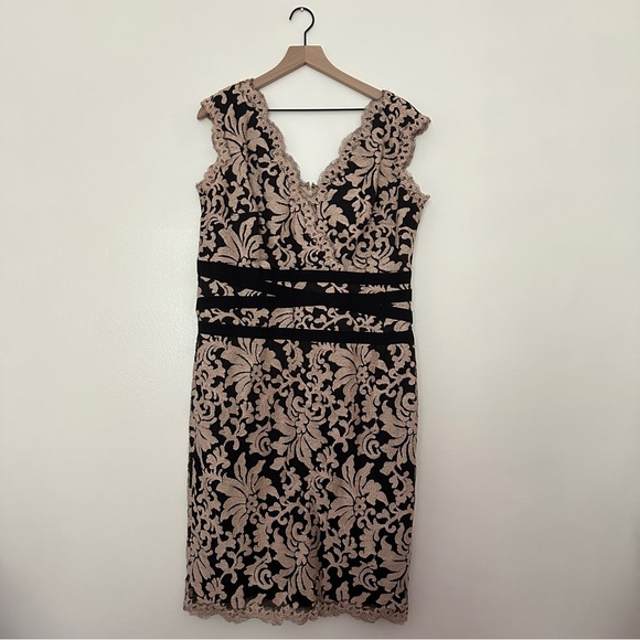 Tadashi Shoji Embroidered Lace Sheath Dress - Picture 1 of 4